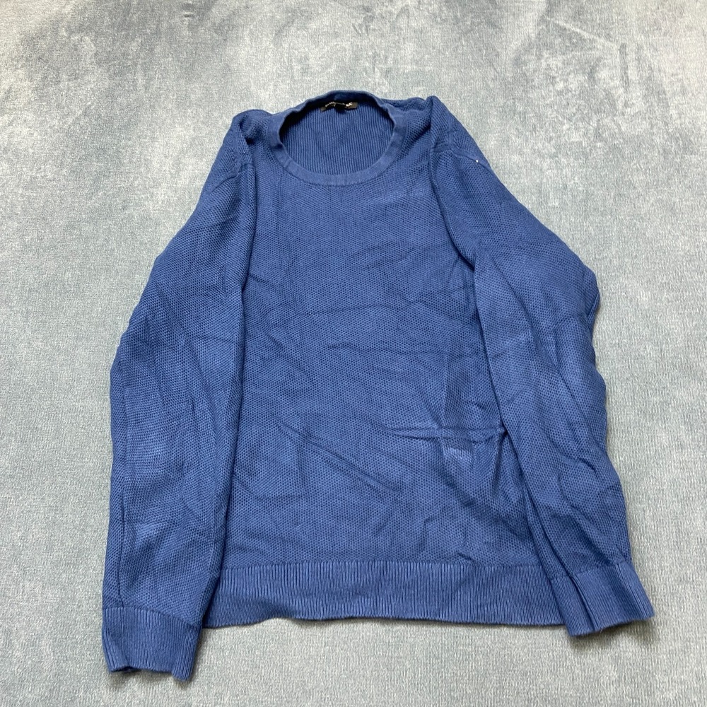 Banana Republic Sweater Men 2XL Blue Texture Knit Comfort Minimalist Casual Wear